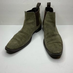 Donald J Pliner Barton 23 Boots Chelsea Green Suede 10 M